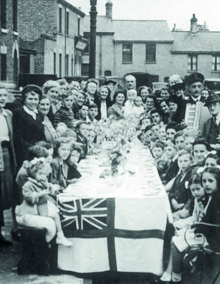 Cardiff road VE day party